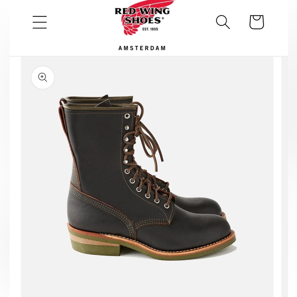 Red Wing Shoes Black Leather Boots